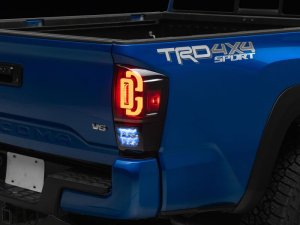 Toyota Tacoma LED Taillights - Raxiom - XW Series Sequential - Black Housing/ Smoked Lens - `16-`23