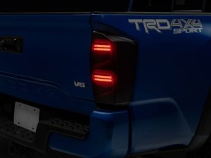 Toyota Tacoma LED Taillights - Raxiom - ST - Black Housing- Smoked Lens - `16-`23 Toyota Tacoma LED Taillights - Raxiom - ST - Black Housing- Smoked Lens - `16-`23