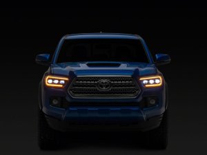 Toyota Tacoma LED Headlights - Raxiom - CXR Series V2 - Black Housing, Clear Lens - `16-`23