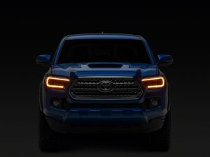 Toyota Tacoma LED Headlights - Raxiom - CXR Series V2 - Black Housing, Clear Lens - `16-`23
