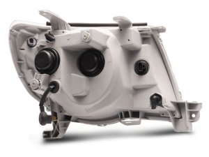 Toyota Tacoma LED Headlights - Raxiom - Halo Projector, Chrome Housing, Clear Lens - Super White - `05-`09