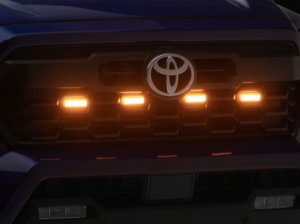 Toyota Tacoma Lighting Kit - Raxiom - LED Grille Light - Clear Lens - Amber - `24-`26