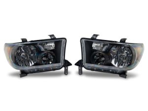 Toyota Tundra LED Headlights - Raxiom - OEM Style - Black - `07-`13