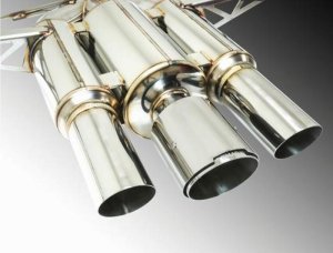 Honda Civic Type-R Performance Exhaust - Remark - Cat Back, Spec III-Triple Tip, Stainless Steel Tip Cover - `17-`27