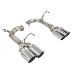 Subaru WRX STi Performance Exhaust - Rear - Remark - Axle Back, Stainless Steel Single Wall Tip 4in - `15-`27