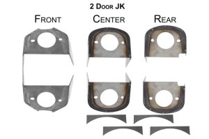 Jeep Wrangler Frame Body Mounts - RustBuster - `07-`18