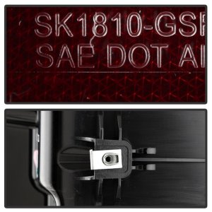 GMC Sierra LED Tail Lights - Rear - SPYDER - Incandescent Bulb Model - Black Smoke - `19-`20