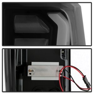GMC Sierra LED Tail Lights - Rear - SPYDER - Incandescent Bulb Model - Black Smoke - `19-`20