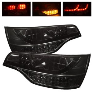 GMC Sierra LED Tail Lights - SPYDER - Black Smoke - `19-`20