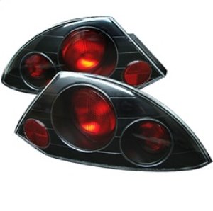 Mitsubishi Eclipse Tail Lights - SPYDER - Euro Style - Black - `00-`02