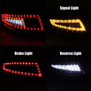 Porsche 911 997 Tail Lights - Rear - SPYDER - xTune LED - Red/Clear - `05-`08