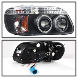 Ford Explorer Headlight Set - SPYDER - Halo Projector - Black - `95-`01 Ford Explorer Headlight Set - SPYDER - Halo Projector - Black - `95-`01