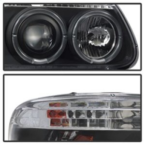 Ford Explorer Headlight Set - SPYDER - Halo Projector - Black - `95-`01 Ford Explorer Headlight Set - SPYDER - Halo Projector - Black - `95-`01