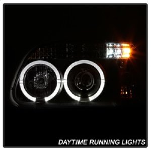 Ford Explorer Headlight Set - SPYDER - Halo Projector - Black - `95-`01 Ford Explorer Headlight Set - SPYDER - Halo Projector - Black - `95-`01
