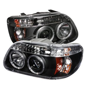 Ford Explorer Headlight Set - SPYDER - Halo Projector - Black - `95-`01 Ford Explorer Headlight Set - SPYDER - Halo Projector - Black - `95-`01