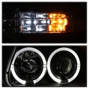 Ford Explorer Headlight Set - SPYDER - Halo Projector - Black - `95-`01 Ford Explorer Headlight Set - SPYDER - Halo Projector - Black - `95-`01