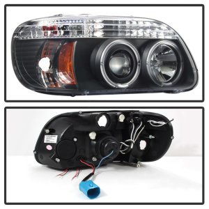 Ford Explorer Headlight Set - SPYDER - Halo Projector - Black - `95-`01 Ford Explorer Headlight Set - SPYDER - Halo Projector - Black - `95-`01