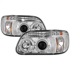Ford Explorer Headlights - SPYDER - LED Halo - Chrome - Chrome - `95-`01 Ford Explorer Headlights - SPYDER - LED Halo - Chrome - Chrome - `95-`01