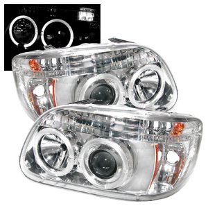 Ford Explorer Headlights - SPYDER - LED Halo - Chrome - Chrome - `95-`01 Ford Explorer Headlights - SPYDER - LED Halo - Chrome - Chrome - `95-`01