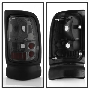 Dodge Ram 3500 Tail Lights - Rear - SPYDER - xTune Euro Style - Smoke - `94-`01