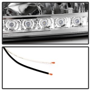Ford F-150 Headlights - Front - SPYDER - xTune Crystal + Clear LED Corners - Chrome - `97-`03