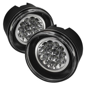 Jeep Commander Fog Lights - SPYDER - LED w/Switch - Clear - `06-`08 Jeep Commander Fog Lights - SPYDER - LED w/Switch - Clear - `06-`08