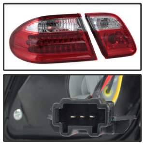 Mercedes-Benz E-Class Tail Lights - Rear - SPYDER - xTune LED - Red/Clear - `96-`02
