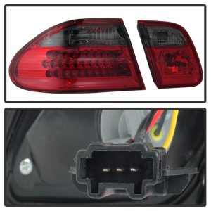 Mercedes-Benz E-Class Tail Lights - Rear - SPYDER - xTune LED - Red Smoke - `96-`02 Mercedes-Benz E-Class Tail Lights - Rear - SPYDER - xTune LED - Red Smoke - `96-`02