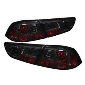 Mitsubishi Evolution LED Tail Lights - Rear - SPYDER - Smoke - `08-`14