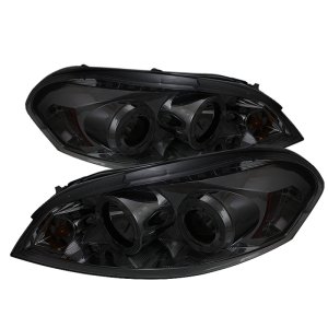 Chevrolet Impala Headlights - SPYDER - Projector LED Halo - Smoke - `06-`13 Chevrolet Impala Headlights - SPYDER - Projector LED Halo - Smoke - `06-`13