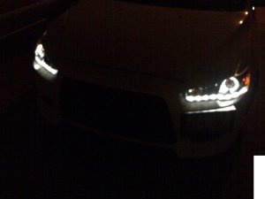 Mitsubishi Evolution Headlights - SPYDER - Projector Xenon/HID LED Halo DRL - Black - `08-`14 Mitsubishi Evolution Headlights - SPYDER - Projector Xenon/HID LED Halo DRL - Black - `08-`14