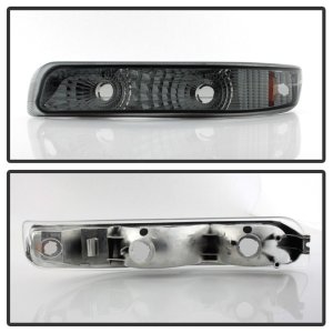 Chevrolet Silverado Bumper Lights - SPYDER - xTune Amber Reflector - Smoke - `99-`02