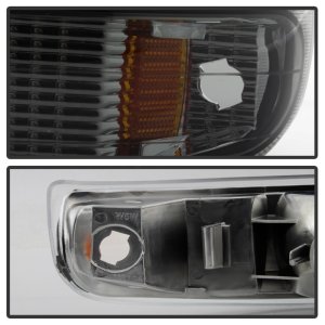 Chevrolet Silverado Bumper Lights - SPYDER - xTune Amber Reflector - Smoke - `99-`02