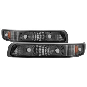 Chevrolet Silverado Bumper Lights - SPYDER - xTune Amber Reflector - Smoke - `99-`02