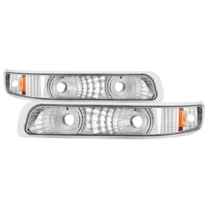 Chevrolet Silverado Tail Lights - Rear - SPYDER - Euro - Amber - `99-`02