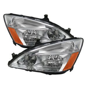Honda Accord Headlights - Front - SPYDER - xTune Amber Crystal - Chrome/Amber - `03-`07