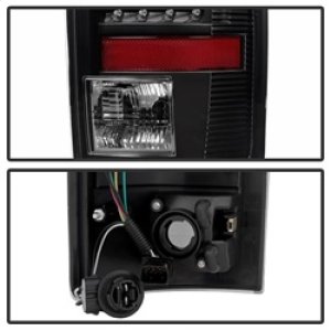 Dodge Ram 3500 Tail Lights - Rear - SPYDER - xTune LED - Black Housing, Clear Lens - `03-`06