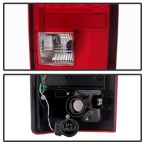 Dodge Ram 3500 Tail Lights - Rear - SPYDER - xTune LED, Plug-and-Play - Red/Clear Lens, Black Housing - `03-`06