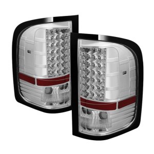 Chevrolet Silverado Tail Lights - Rear - SPYDER - xTune LED - Chrome - `07-`13
