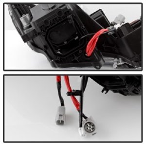Lexus GS Projector Headlights - SPYDER - XTune with AFS HID Fit and Factory Headlight Washer - Black - `06-`11