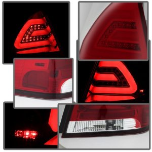 Chevrolet Impala LED Tail Lights - SPYDER - Red Clear - `06-`13 Chevrolet Impala LED Tail Lights - SPYDER - Red Clear - `06-`13