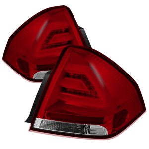 Chevrolet Impala LED Tail Lights - SPYDER - Red Clear - `06-`13