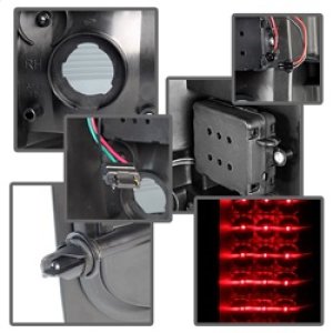 Chevrolet Silverado Tail Lights - Rear - SPYDER - xTune LED - Black Smoke - `07-`13