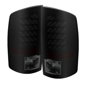 Dodge Ram 2500 Tail Lights - Rear - SPYDER - xTune LED, Black Housing, Smoke Lens - Black Smoke - `03-`06