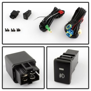 Mitsubishi Mirage Fog Lights - SPYDER - OEM w/Switch - Clear - `14-`27