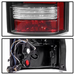 Land Rover LR4 Tail Lights - Rear - SPYDER - Light Bar LED - Black - `10-`14