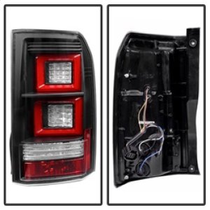 Land Rover LR4 Tail Lights - Rear - SPYDER - Light Bar LED - Black - `10-`14