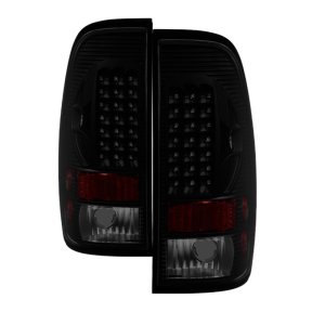 Ford F-550 Super Duty Tail Lights - Rear - SPYDER - xTune LED - Black Smoke - `99-`07