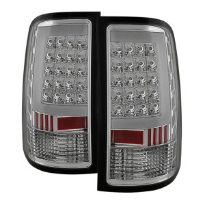GMC Sierra Tail Lights - Rear - SPYDER - xTune LED - Chrome - `07-`13