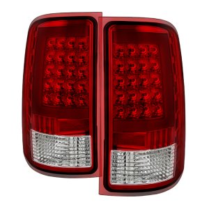 GMC Sierra Tail Lights - Rear - SPYDER - xTune LED G2 - Red/Clear - `07-`13